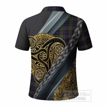 MacLellan (McLellan) Tartan Crest Polo Shirt Scottish Triskele Celtic