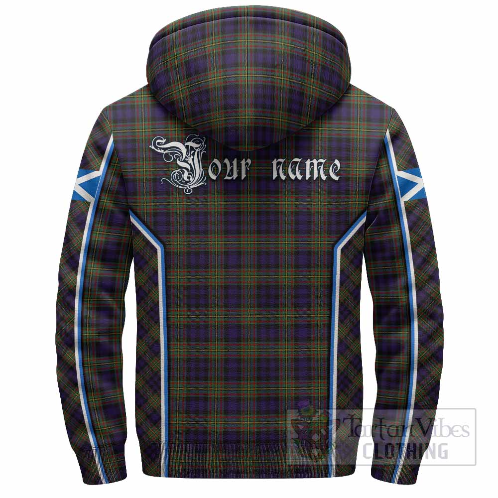 MacLellan (McLellan) Tartan Crest Sherpa Hoodie Scotland Coat of Arm Flag Style - Tartan Vibes Clothing