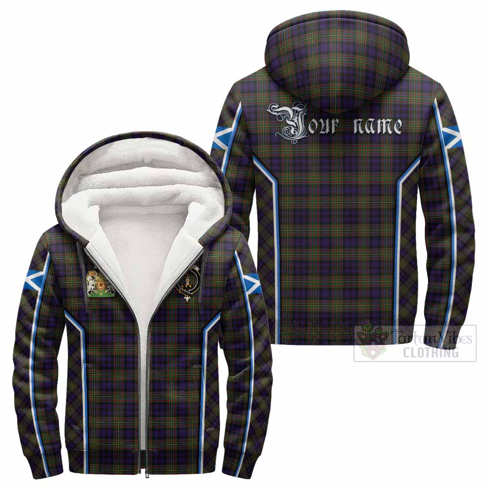 MacLellan (McLellan) Tartan Crest Sherpa Hoodie Scotland Coat of Arm Flag Style - Tartan Vibes Clothing