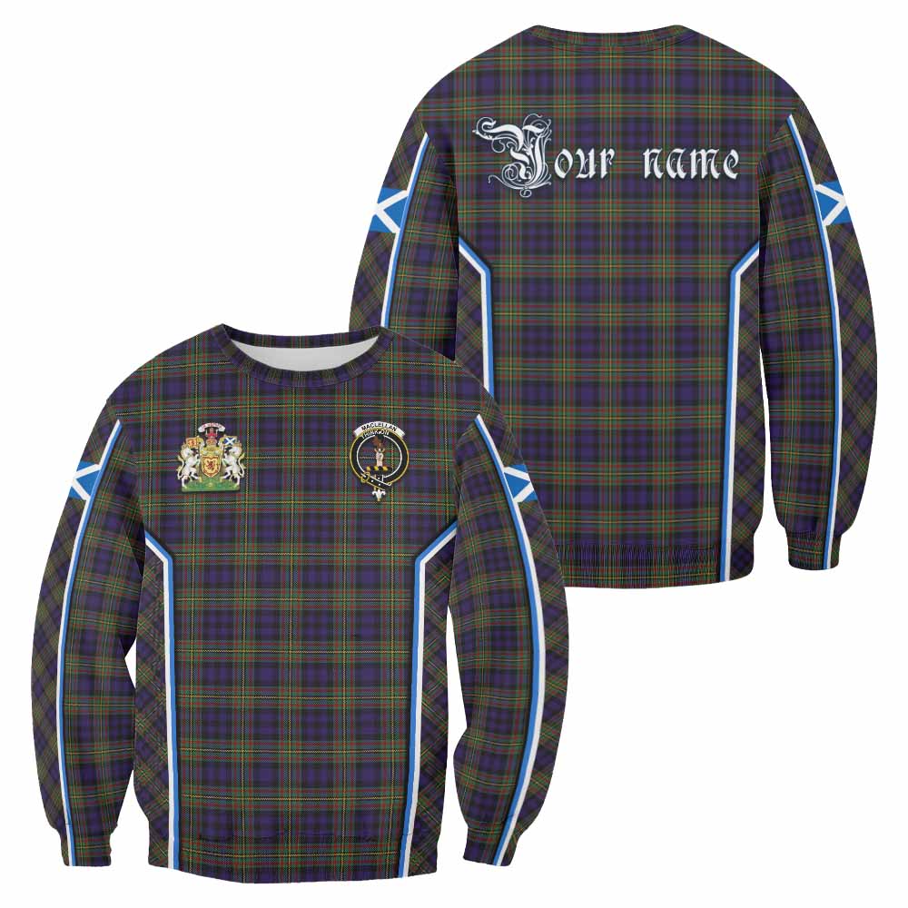 MacLellan (McLellan) Tartan Crest Sweatshirt Scotland Coat of Arm Flag Style - Tartan Vibes Clothing