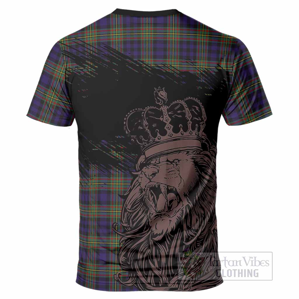 MacLellan (McLellan) Tartan Crest T-Shirt Crowned Lion Heritage Style