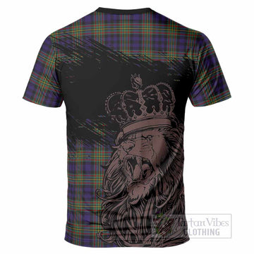 MacLellan (McLellan) Tartan Crest T-Shirt Crowned Lion Heritage Style