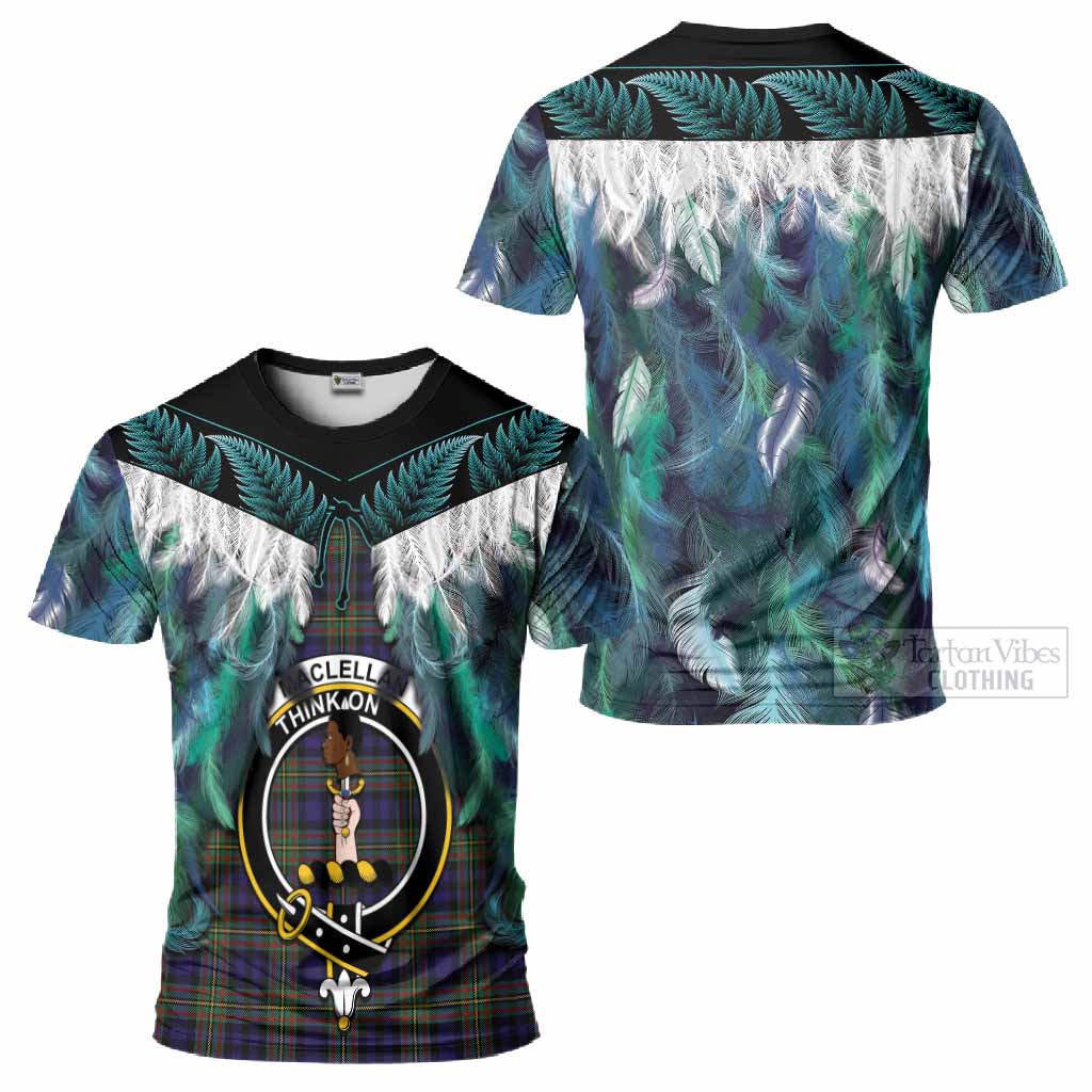 MacLellan (McLellan) Tartan Crest T-Shirt New Zealand Maori Korowai Cloak