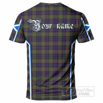 MacLellan (McLellan) Tartan Crest T-shirt Scotland Coat of Arm Flag Style - Tartan Vibes Clothing