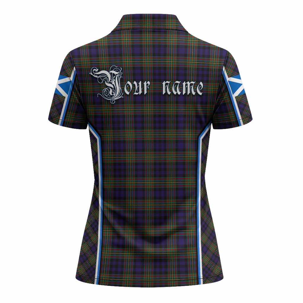 MacLellan (McLellan) Tartan Crest Women's Polo Shirt Scotland Coat of Arm Flag Style - Tartan Vibes Clothing