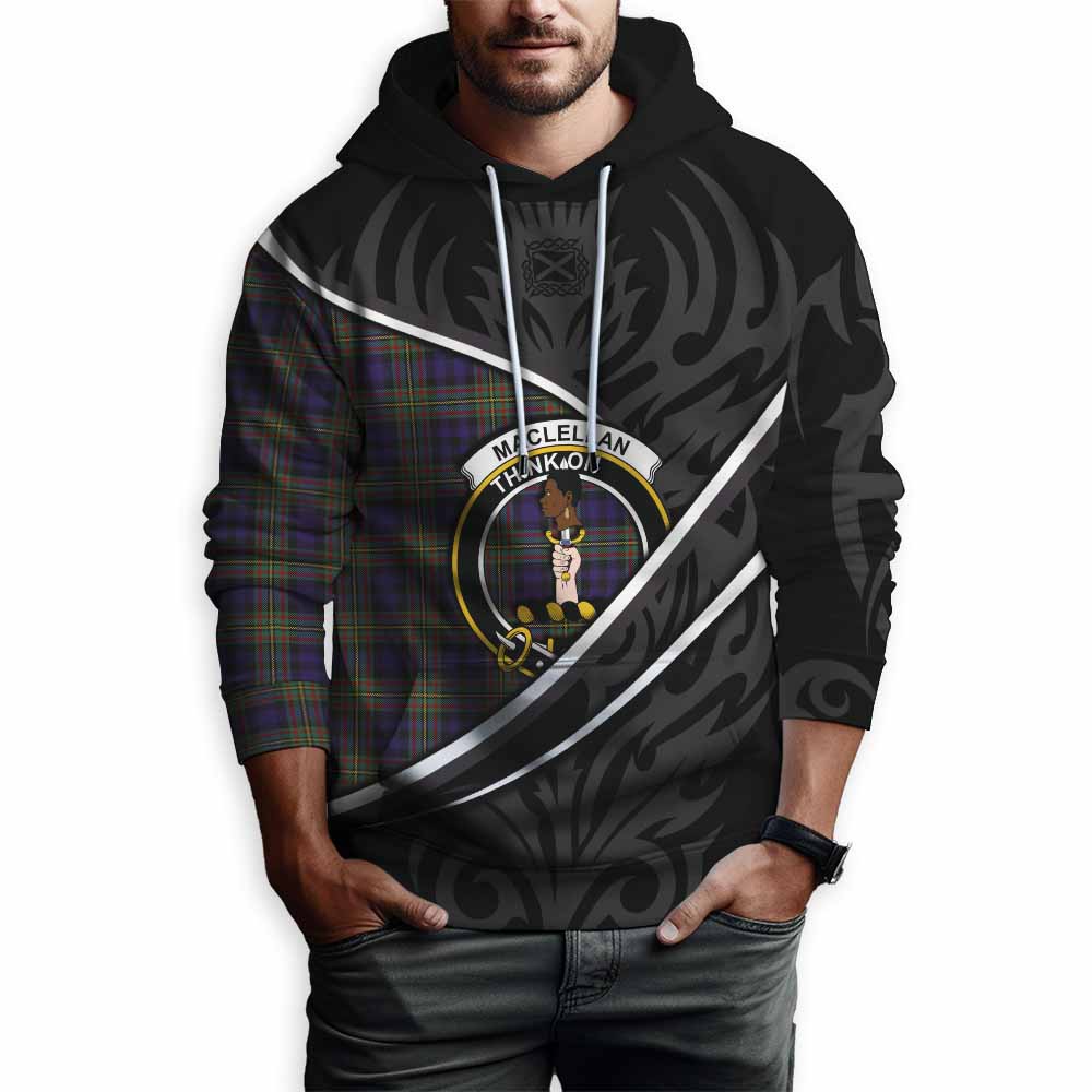 MacLellan (McLellan) Tartan Family Crest Hoodie Celtic Scottish Thistle Floral - Tartan Vibes Clothing