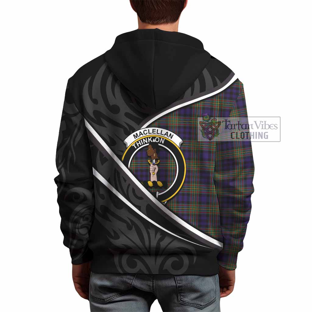 MacLellan (McLellan) Tartan Family Crest Hoodie Celtic Scottish Thistle Floral - Tartan Vibes Clothing