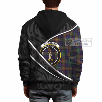 MacLellan (McLellan) Tartan Family Crest Hoodie Celtic Scottish Thistle Floral