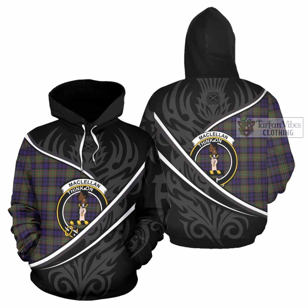 MacLellan (McLellan) Tartan Family Crest Hoodie Celtic Scottish Thistle Floral - Tartan Vibes Clothing