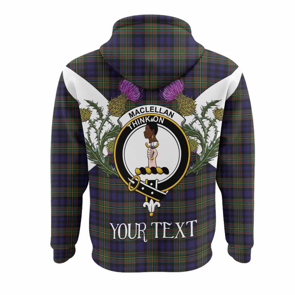 MacLellan (McLellan) Tartan Family Crest Hoodie Scottish Burns Night Thistle Floral