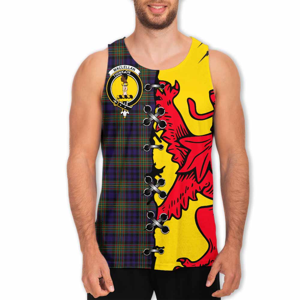 MacLellan (McLellan) Tartan Family Crest Men Tank Top Lion Rampant Honor - Tartan Vibes Clothing