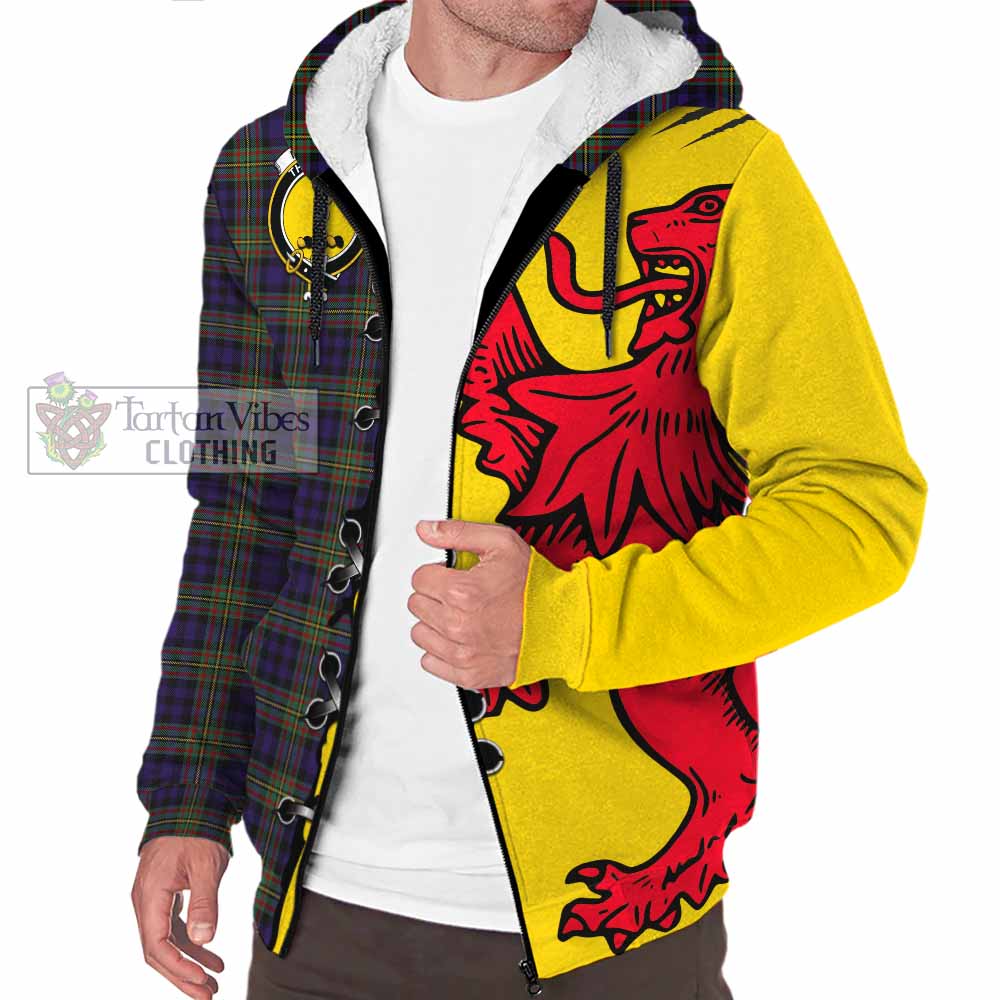 MacLellan (McLellan) Tartan Family Crest Sherpa Hoodie Lion Rampant Honor - Tartan Vibes Clothing