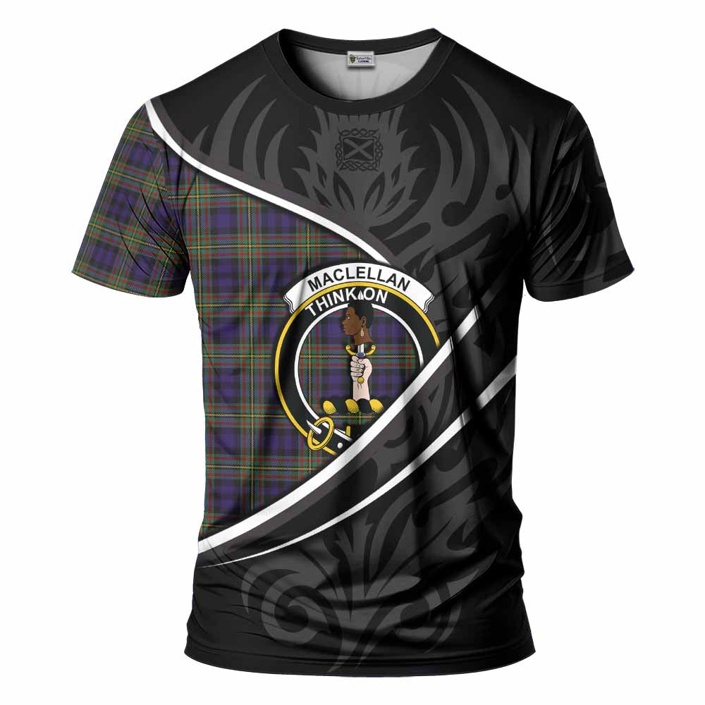 MacLellan (McLellan) Tartan Family Crest T-shirt Celtic Scottish Thistle Floral - Tartan Vibes Clothing