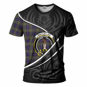 MacLellan (McLellan) Tartan Family Crest T-shirt Celtic Scottish Thistle Floral - Tartan Vibes Clothing