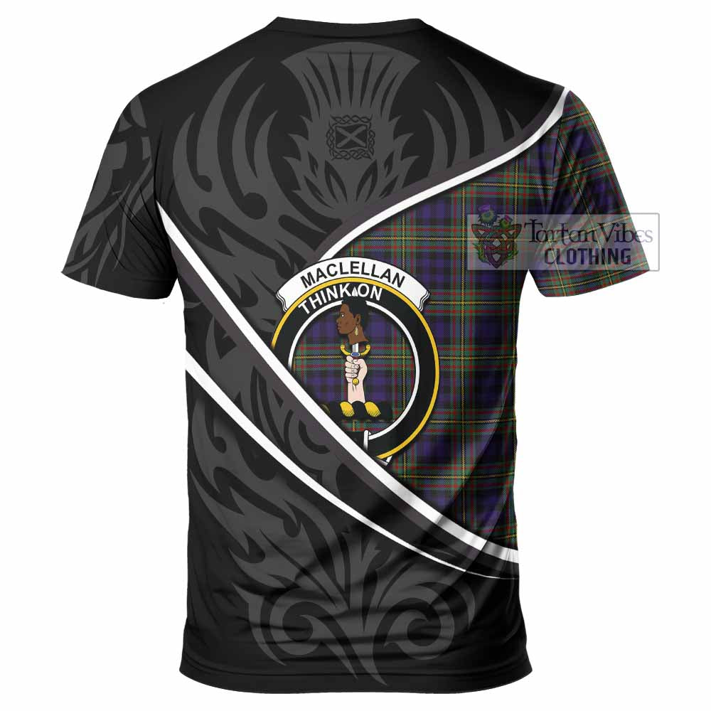 MacLellan (McLellan) Tartan Family Crest T-shirt Celtic Scottish Thistle Floral - Tartan Vibes Clothing