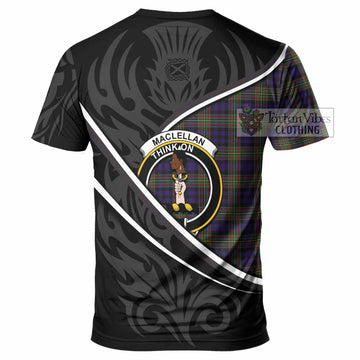 MacLellan (McLellan) Tartan Family Crest T-shirt Celtic Scottish Thistle Floral - Tartan Vibes Clothing