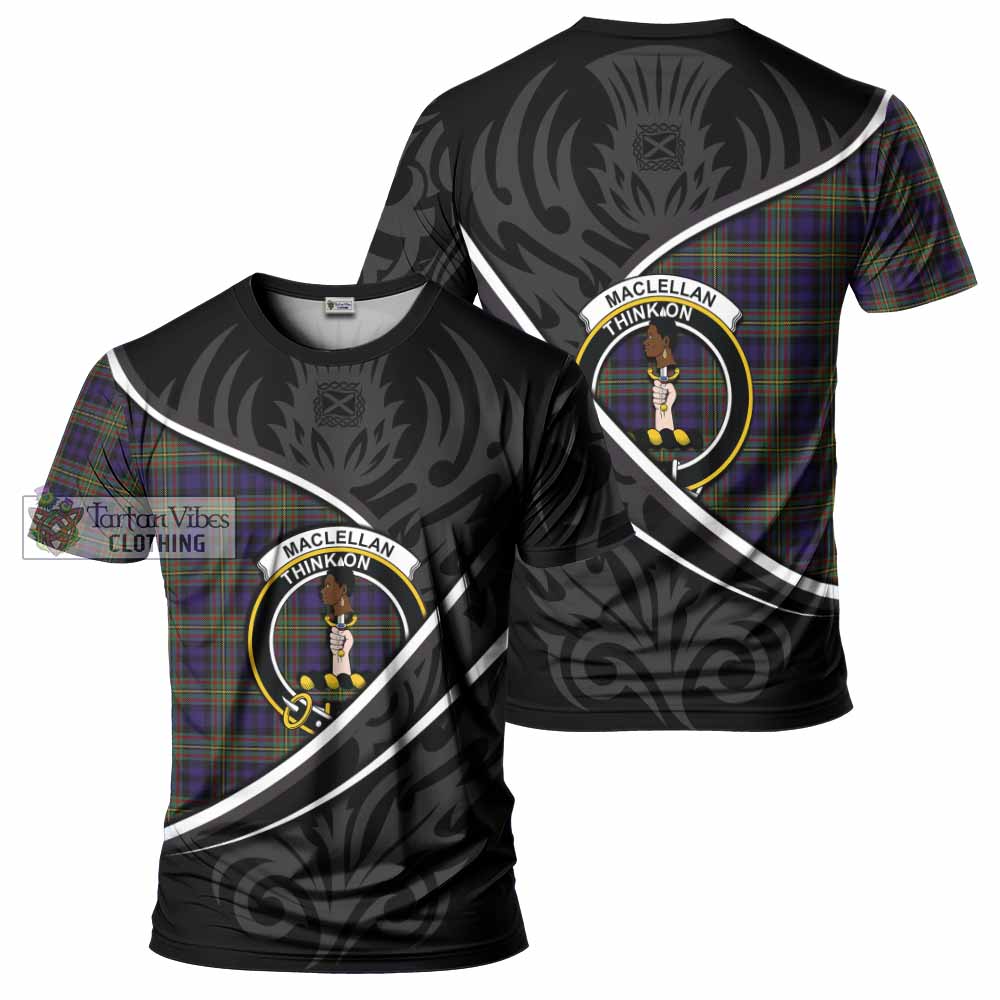 MacLellan (McLellan) Tartan Family Crest T-shirt Celtic Scottish Thistle Floral - Tartan Vibes Clothing