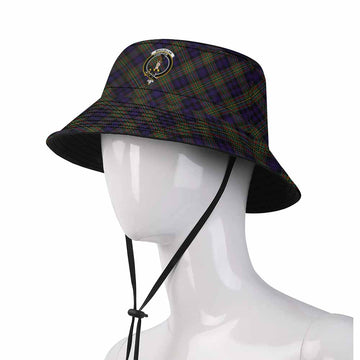 MacLellan (McLellan) Tartan Fishing Hat with Family Crest