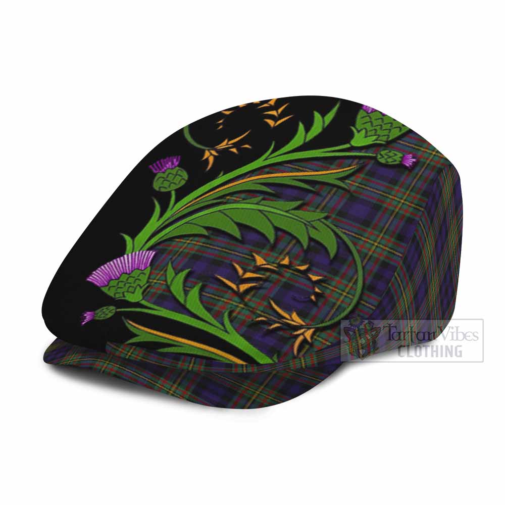MacLellan (McLellan) Tartan Flat Cap, Jeff Cap Scottish Thistle Pride Heritage Art - Tartan Vibes Clothing