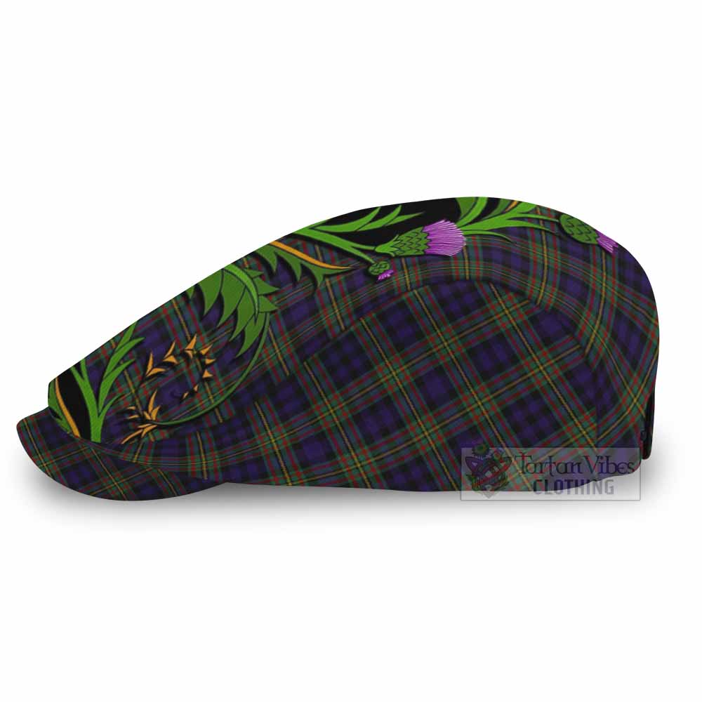 MacLellan (McLellan) Tartan Flat Cap, Jeff Cap Scottish Thistle Pride Heritage Art - Tartan Vibes Clothing