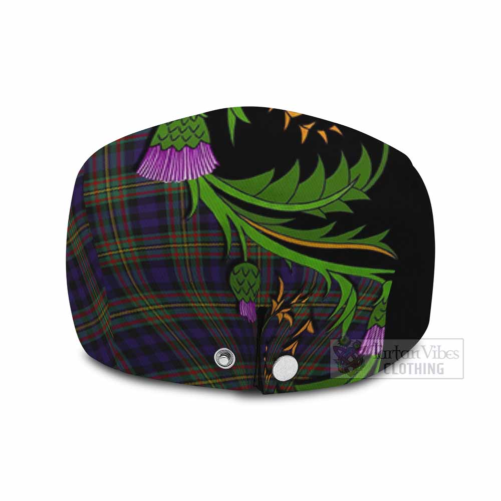 MacLellan (McLellan) Tartan Flat Cap, Jeff Cap Scottish Thistle Pride Heritage Art - Tartan Vibes Clothing