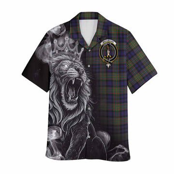 MacLellan (McLellan) Tartan Hawaiian Shirt Roaring Lion Heritage