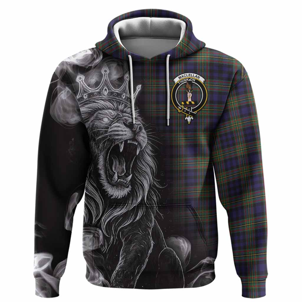 MacLellan (McLellan) Tartan Hoodie Roaring Lion Heritage