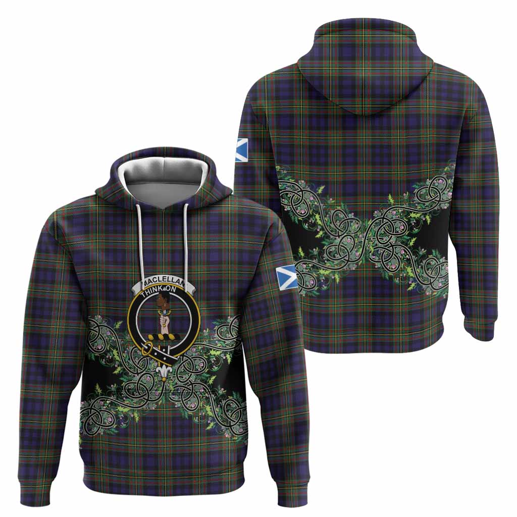 MacLellan (McLellan) Tartan Hoodie Thistle Scottish Spirit