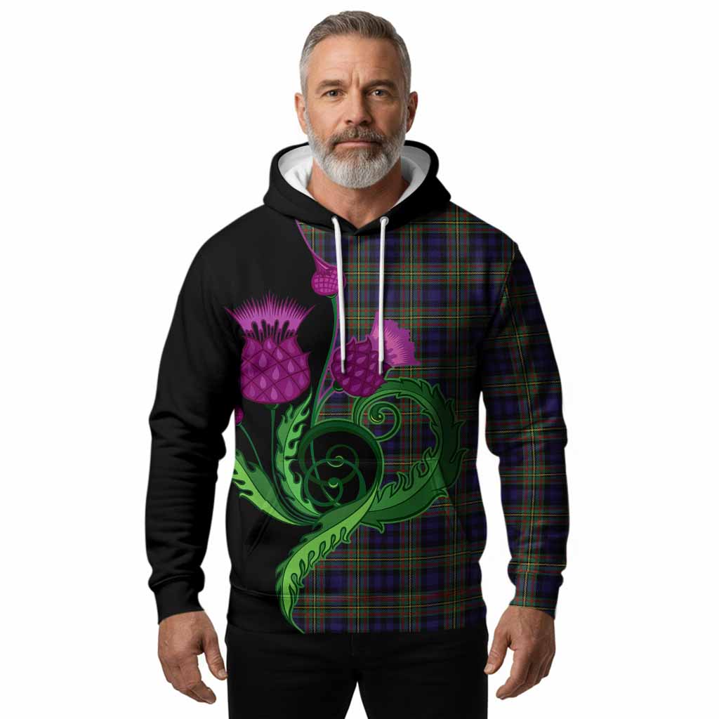 MacLellan (McLellan) Tartan Hoodie Traditional Scottish Thistle