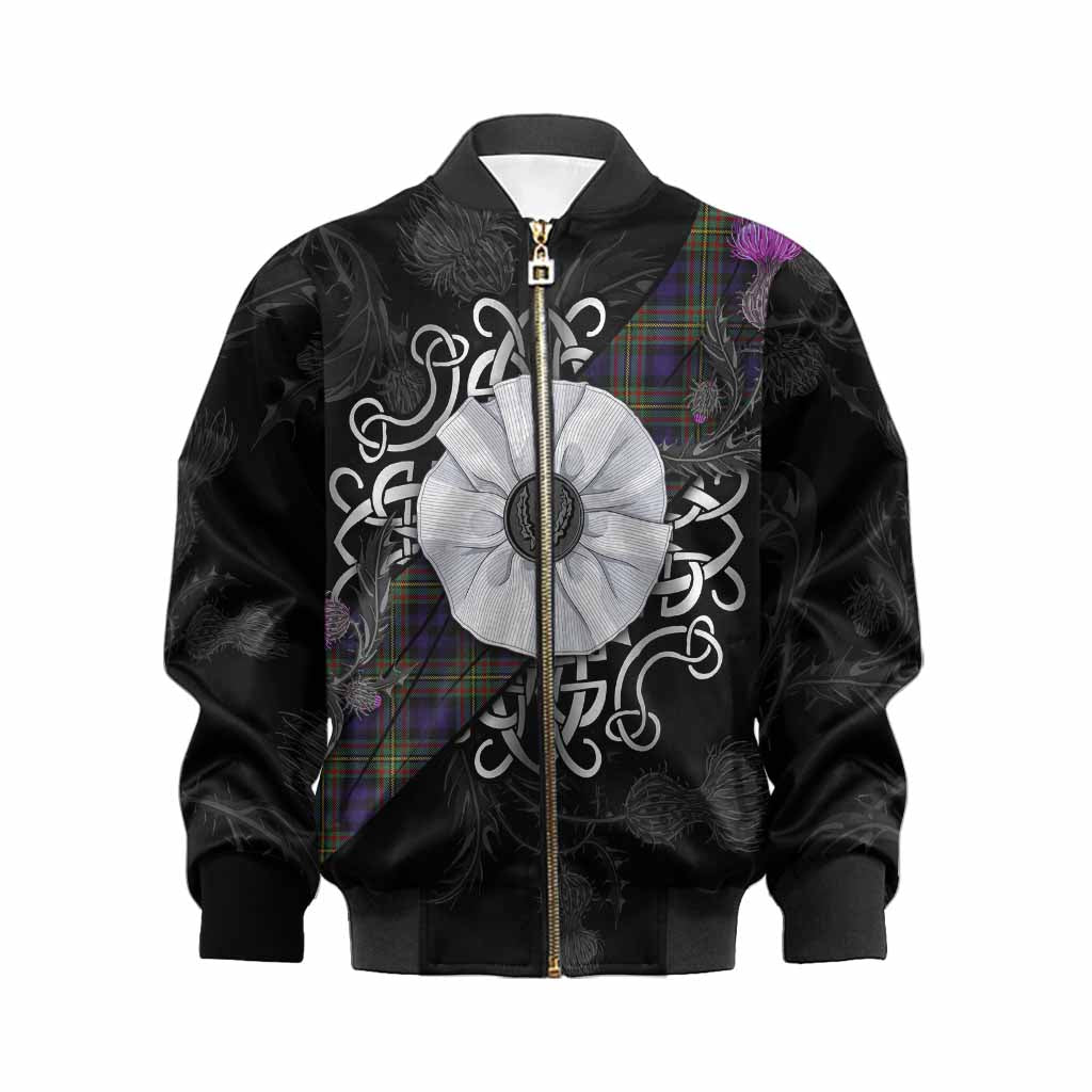 MacLellan (McLellan) Tartan Kid Bomber Jacket Jacobite White Rose Kid XS - Tartan Vibes Clothing