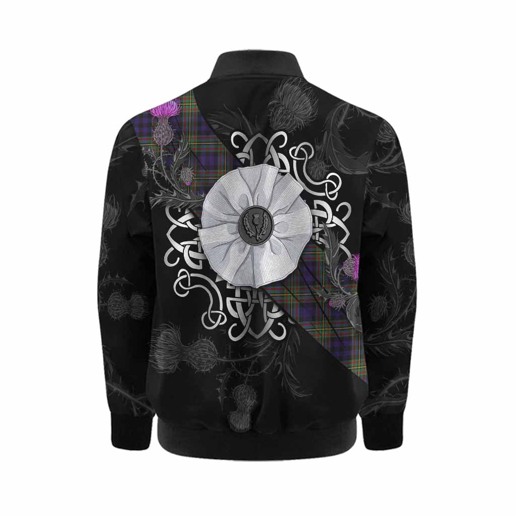 MacLellan (McLellan) Tartan Kid Bomber Jacket Jacobite White Rose Kid - Tartan Vibes Clothing