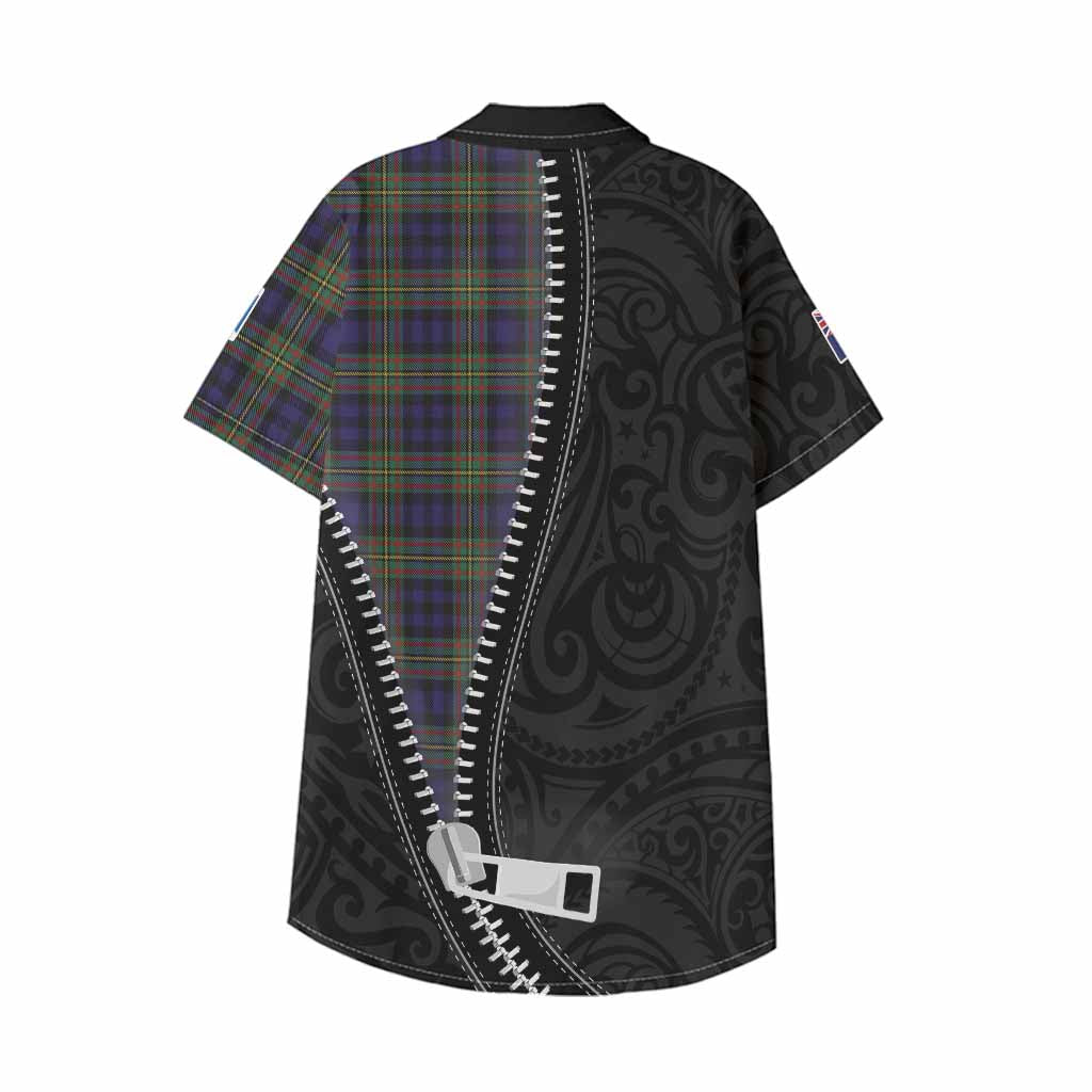 MacLellan (McLellan) Tartan Kid Hawaiian Shirt New Zealand Pattern Unique Zipper Stylized