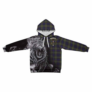 MacLellan (McLellan) Tartan Kid Hoodie Roaring Lion Heritage