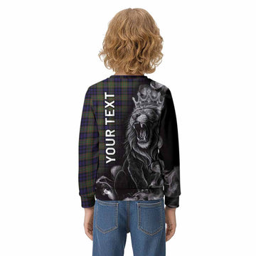 MacLellan (McLellan) Tartan Kid Knitted Sweatshirt Roaring Lion Heritage