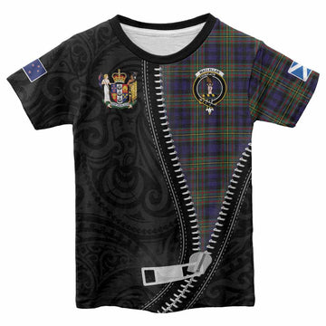 MacLellan (McLellan) Tartan Kid T-shirt New Zealand Pattern Unique Zipper Stylized