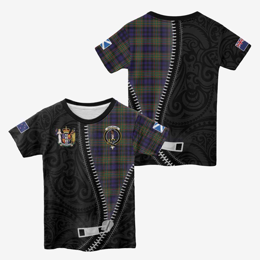 MacLellan (McLellan) Tartan Kid T-shirt New Zealand Pattern Unique Zipper Stylized