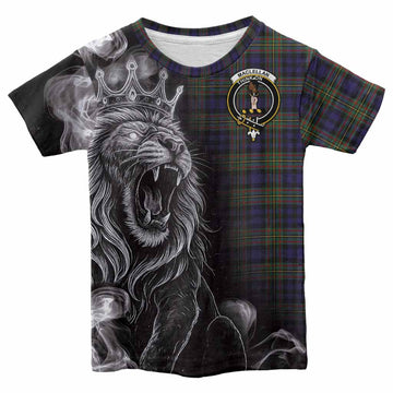 MacLellan (McLellan) Tartan Kid T-shirt Roaring Lion Heritage