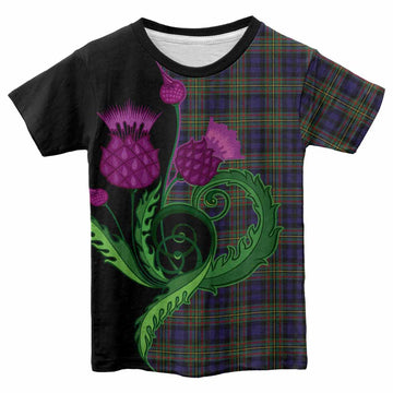 MacLellan (McLellan) Tartan Kid T-shirt Traditional Scottish Thistle