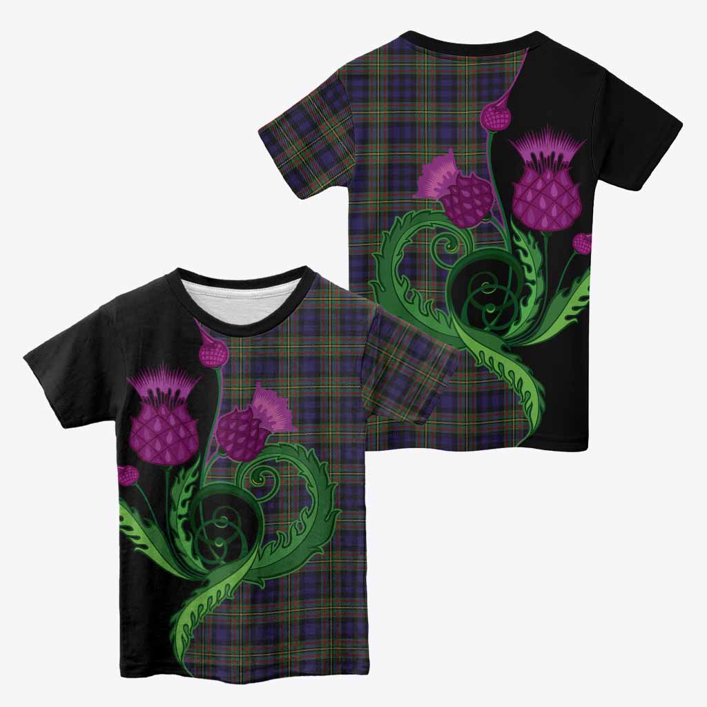 MacLellan (McLellan) Tartan Kid T-shirt Traditional Scottish Thistle