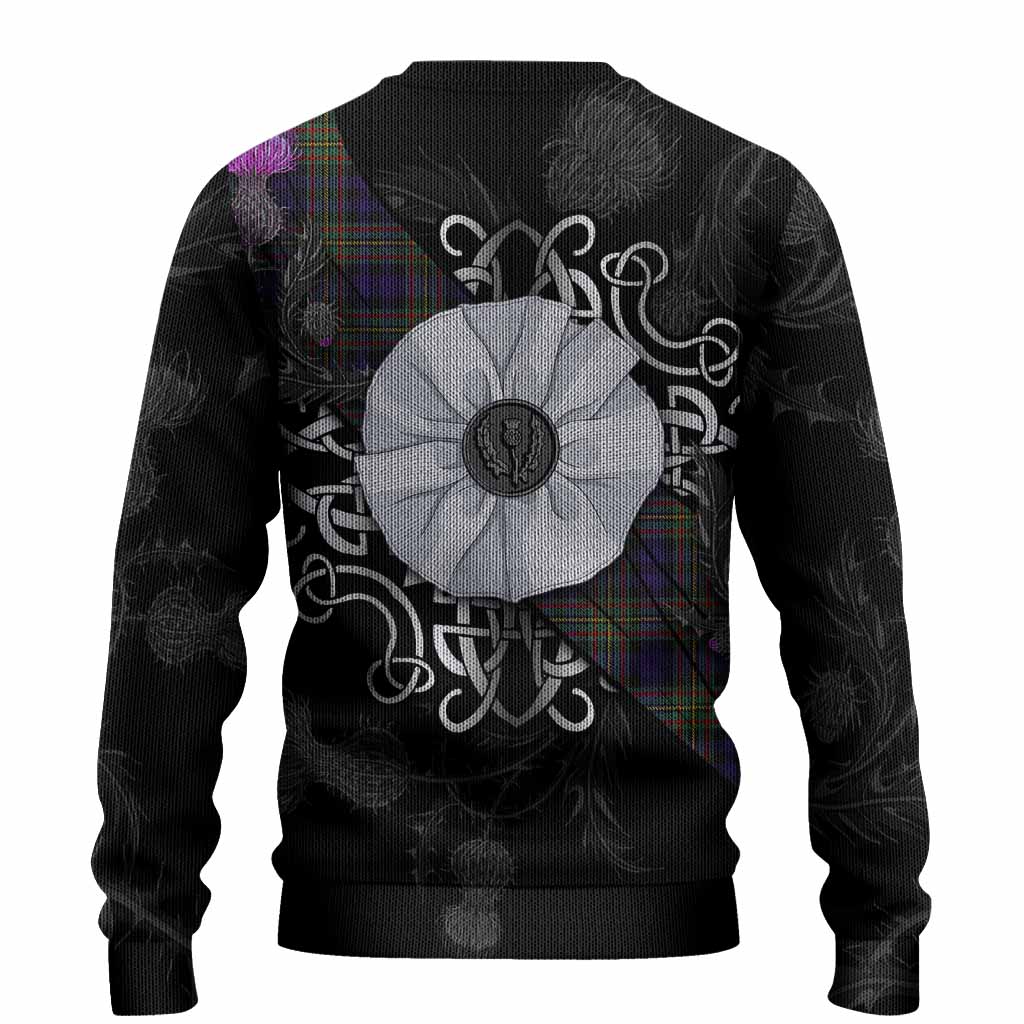 MacLellan (McLellan) Tartan Knitted Sweater Jacobite White Rose - Tartan Vibes Clothing