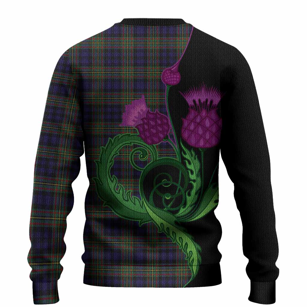 MacLellan (McLellan) Tartan Knitted Sweater Traditional Scottish Thistle