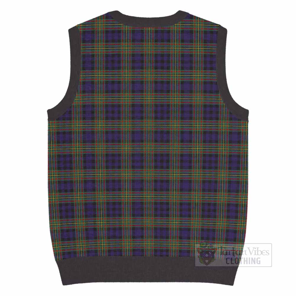 MacLellan (McLellan) Tartan Knitted V-Neck Vest with Family Crest - Tartan Vibes Clothing