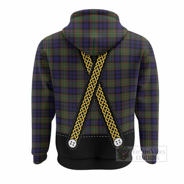 MacLellan (McLellan) Tartan Lederhosen Costume Hoodie Scotland Celtic Knot Motif