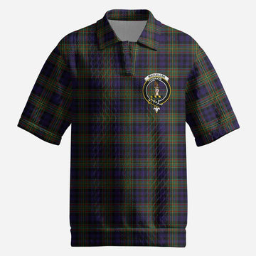 MacLellan (McLellan) Tartan Men’s Polo Sweater Top with Family Crest