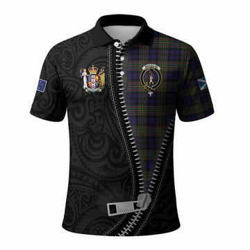 MacLellan (McLellan) Tartan Polo Shirt New Zealand Pattern Unique Zipper Stylized