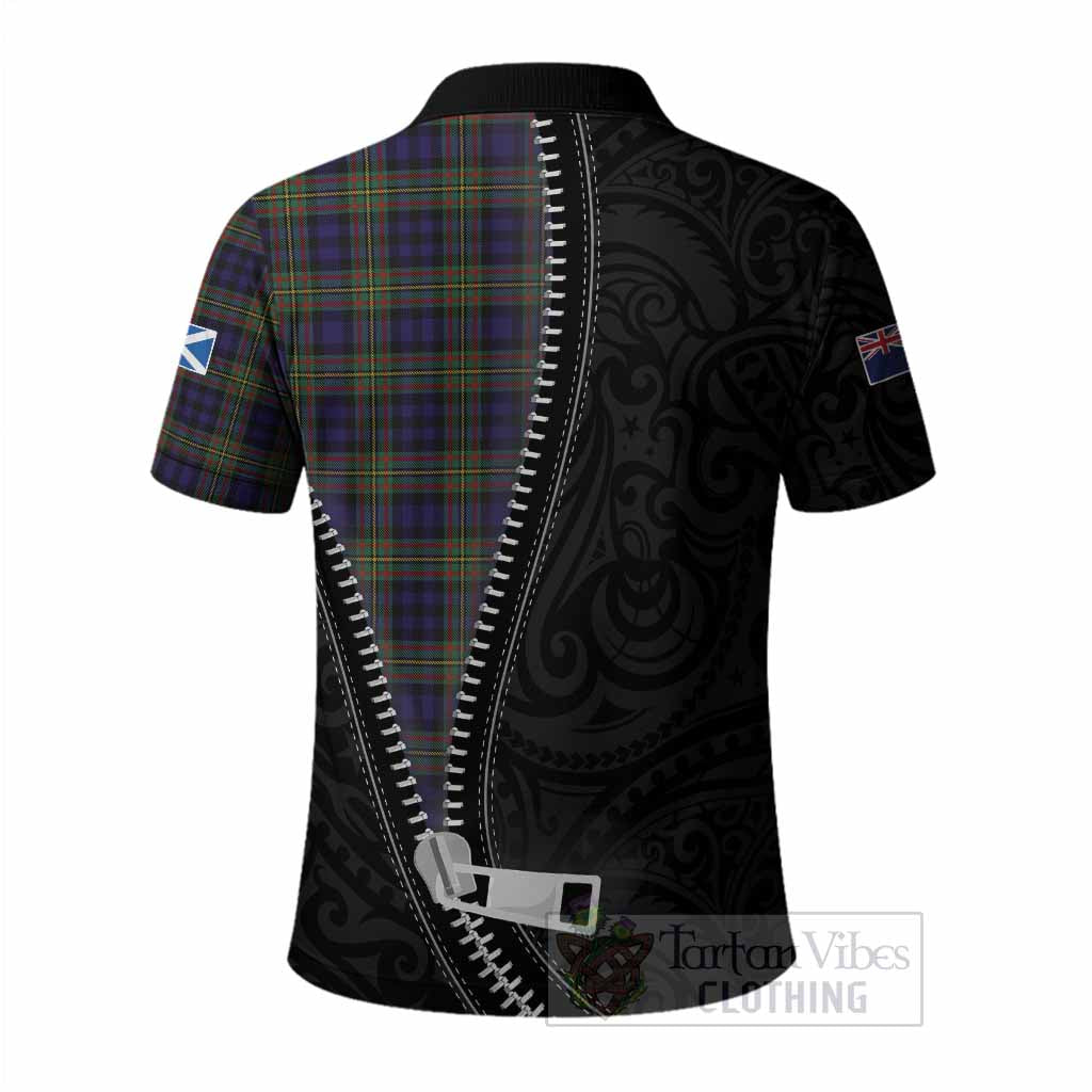 MacLellan (McLellan) Tartan Polo Shirt New Zealand Pattern Unique Zipper Stylized