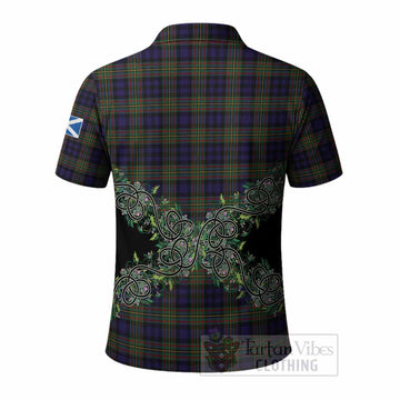 MacLellan (McLellan) Tartan Polo Shirt Thistle Scottish Spirit