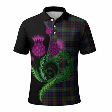 MacLellan (McLellan) Tartan Polo Shirt Traditional Scottish Thistle