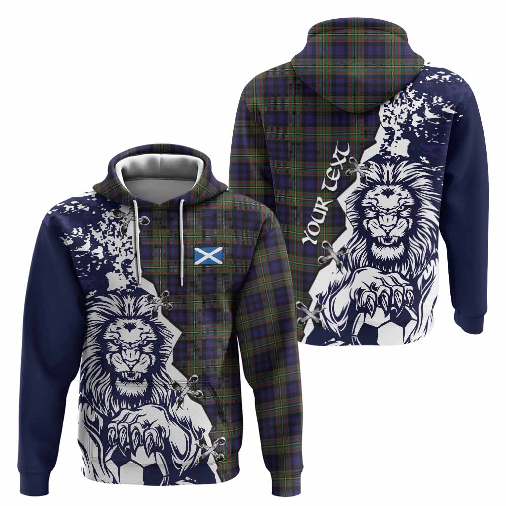 MacLellan (McLellan) Tartan Scottish Hoodie Angry Lion With Soccer Ball Style
