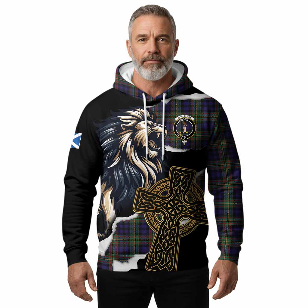 MacLellan (McLellan) Tartan Scottish Hoodie Lion Celtic Heritage
